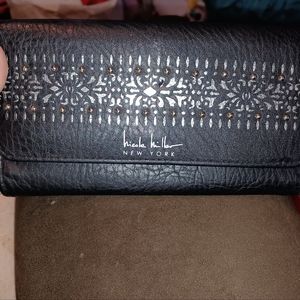 A large black wallet used once Nicole Miller New York